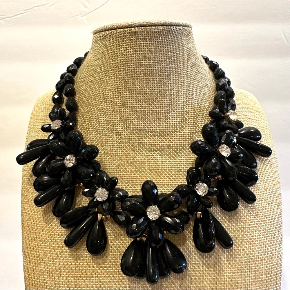 Talbots Statement Necklace Double Strand Chunky B… - image 3